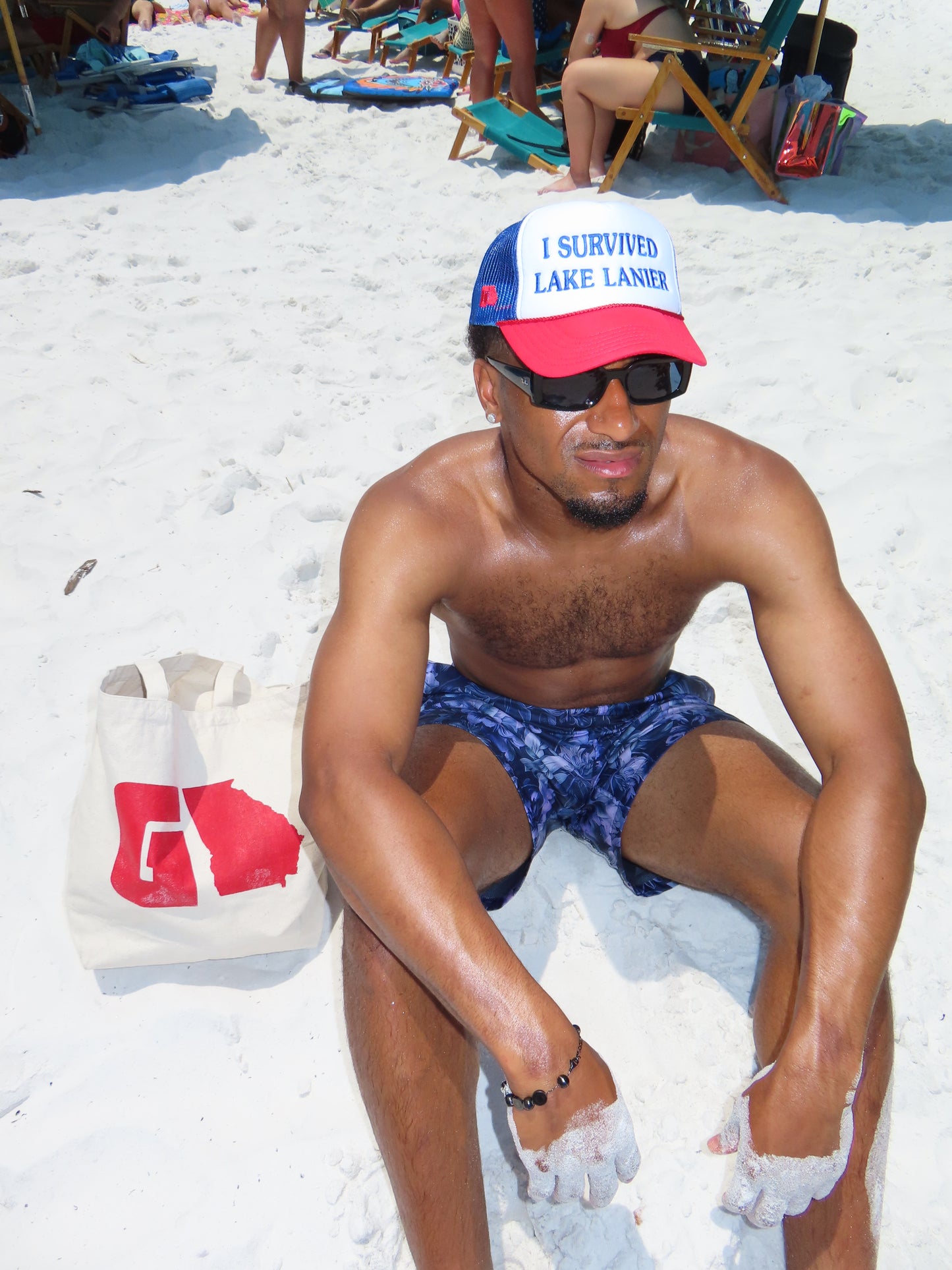 I Survived Lake Lanier Trucker Hat