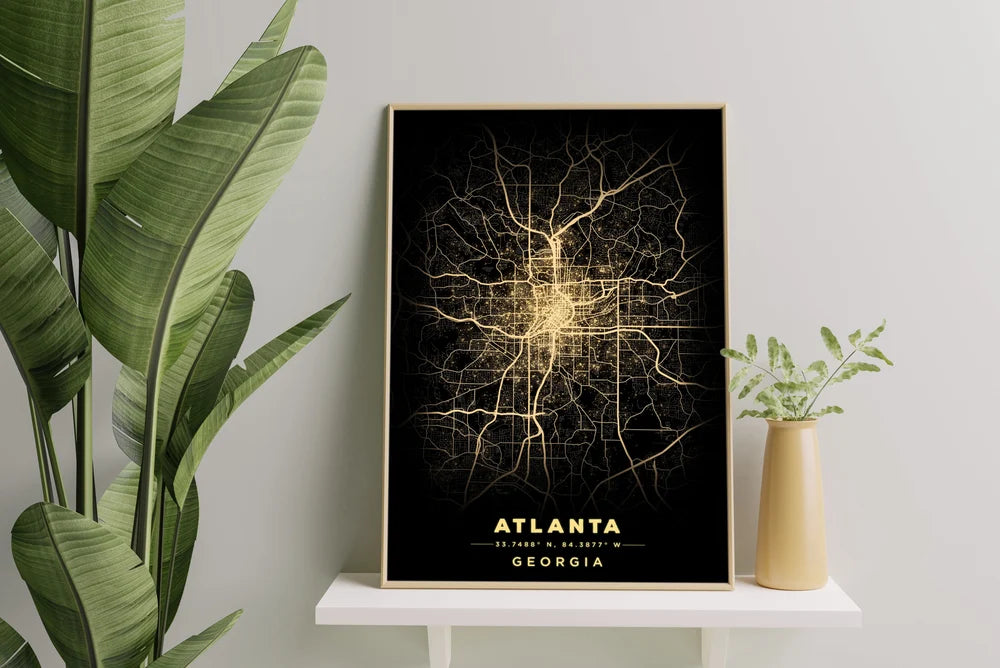 ATLANTA CITY LIGHTS POSTER